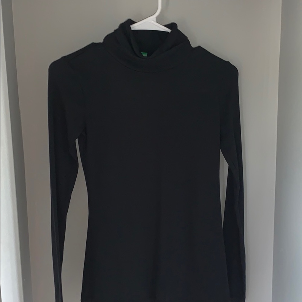 black turtle neck